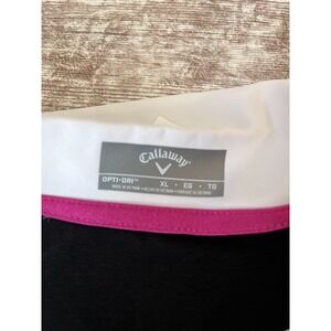 CALLAWAY Womens Large Black Golf Shirt Short sleeve Athletic XL